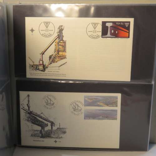 First Day Cover album with more than 50 covers - Some signed