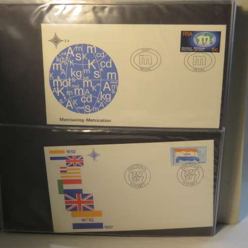 First Day Cover album with more than 50 covers - Some signed