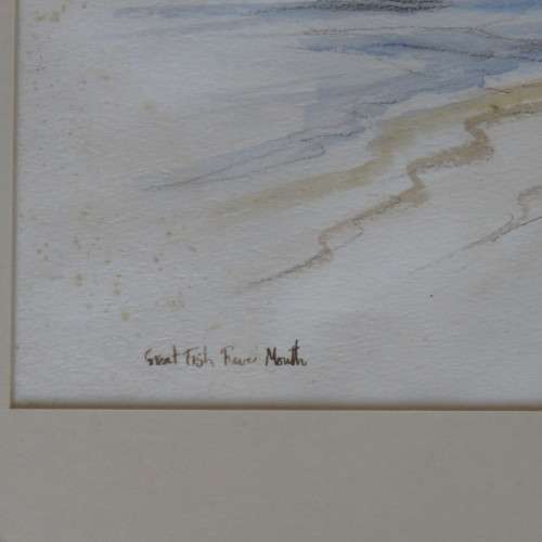 Tony Grogan watercolour painting of Great Fish River Mouth