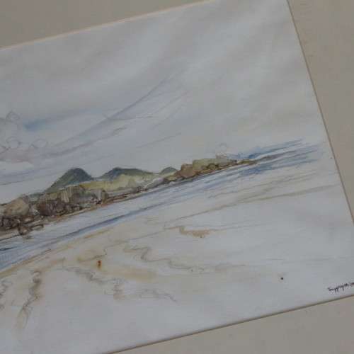 Tony Grogan watercolour painting of Great Fish River Mouth