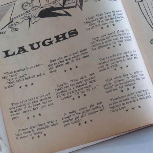 College Laughs cartoon and joke book April 1962