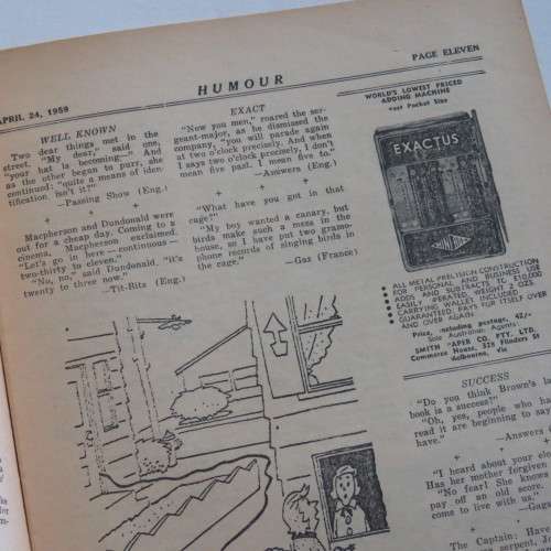 Humour cartoon and joke book - April 1959