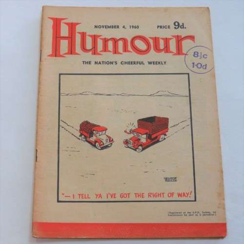 Humour Cartoon and joke book - November 1960