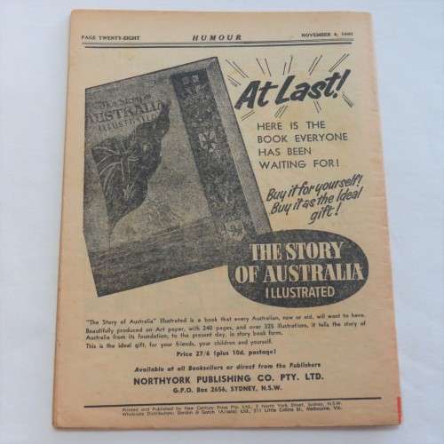 Humour Cartoon and joke book - November 1960
