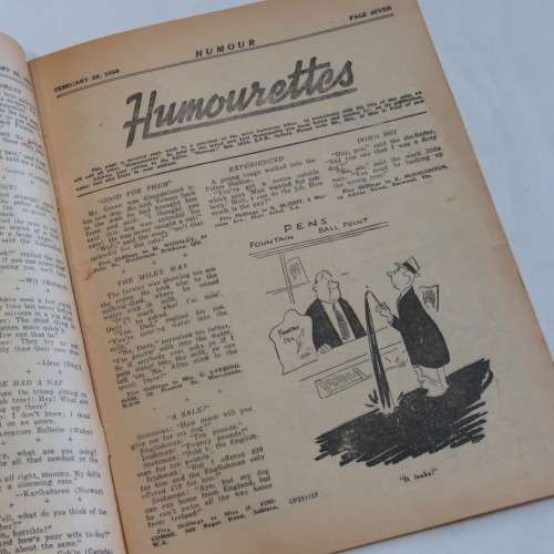 Humour cartoon and joke book - February 1958