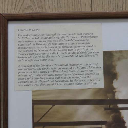 Printed picture of SA Railways class 15C and 15F steam locomotives