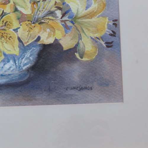 Watercolor painting - Hibiscus flowers by Elaine Savage