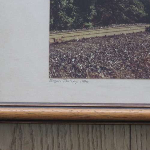 Original photo of AA Jorgensen of Triple Header Steam locomotive