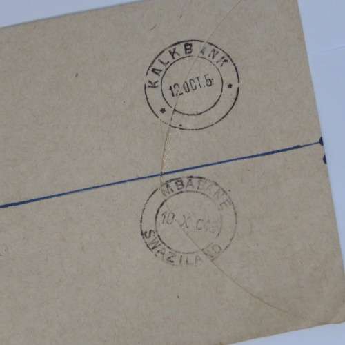 Swaziland SACC 47-50 on Mbabane registered cover 10 Oct 1949