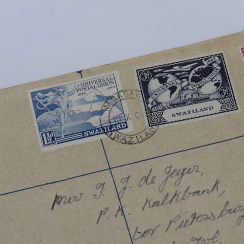 Swaziland SACC 47-50 on Mbabane registered cover 10 Oct 1949