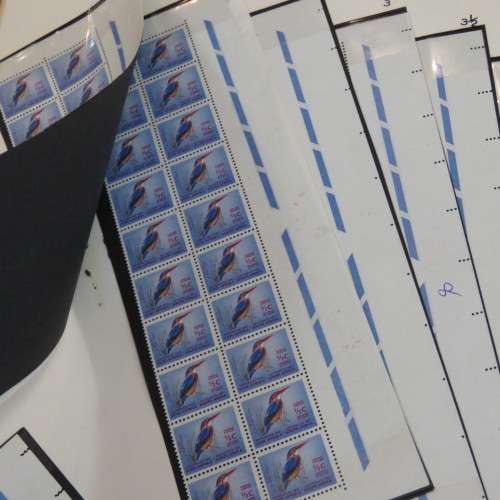 South Africa Natal Kingfisher stamp with double perforation on sheet edge