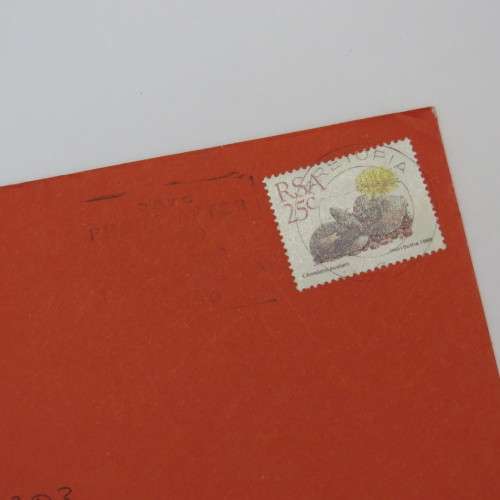 Beautiful postal cover simply addressed to `Mom` with 1988 stamp