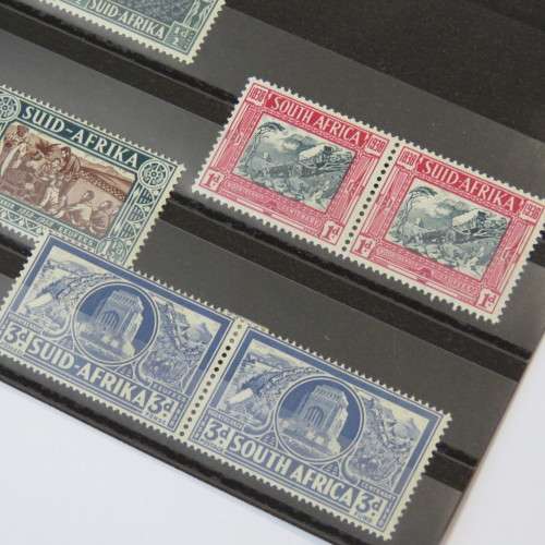 1938 Voortrekker Centenary SACC 75-78 pairs mint - Only 3d hinged