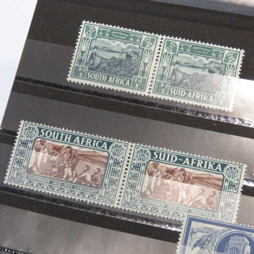 1938 Voortrekker Centenary SACC 75-78 pairs mint - Only 3d hinged