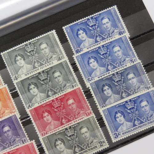 Lot of 12 George 6 Coronation stamps mint hinged