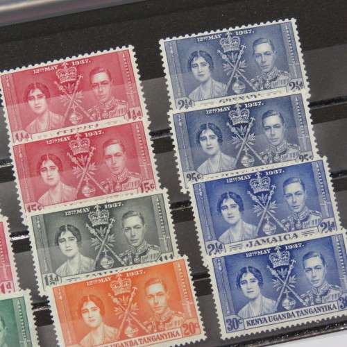 Lot of 12 George 6 Coronation stamps mint hinged