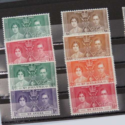 Lot of 12 George 6 Coronation stamps mint hinged