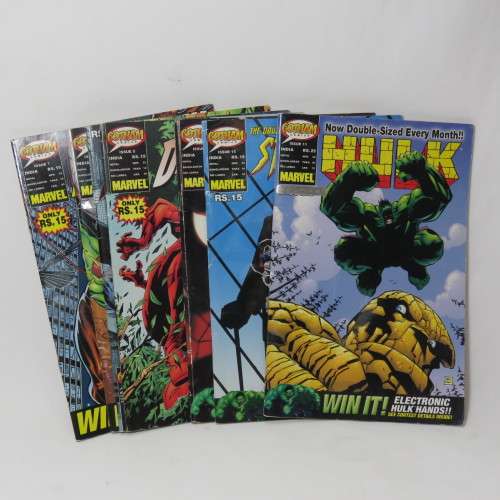 Lot of 7 Gotham comics - Daredevil, Hulk, batman, Spider-Man and Spider-Girl