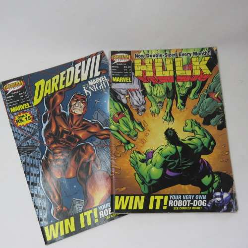 Lot of 7 Gotham comics - Daredevil, Hulk, batman, Spider-Man and Spider-Girl