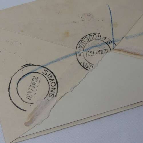 Southern Rhodesia First day cover Coronation of George 6 12 May 1937 - SACC 38-41