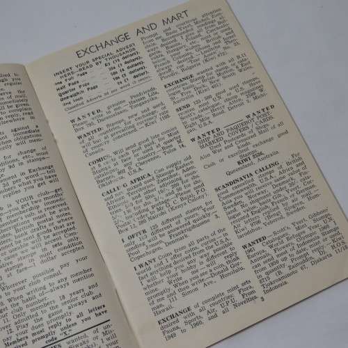 Kiwi Exchange Club magazine and Member`s List - November 1960