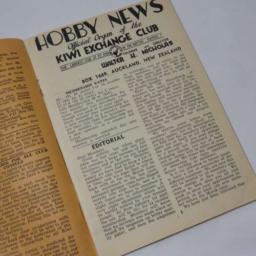 Kiwi Exchange Club magazine and Member`s List - November 1960