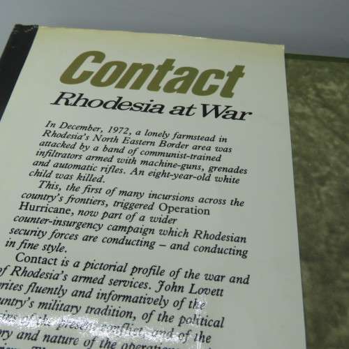 Contact - Rhodesia at war by John Lovett - dust cover damage