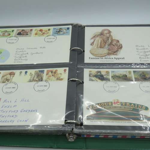 FDC album with 79 British covers and few others - with the album