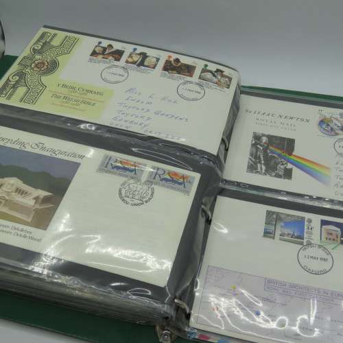 FDC album with 79 British covers and few others - with the album