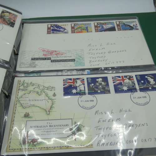 FDC album with 79 British covers and few others - with the album