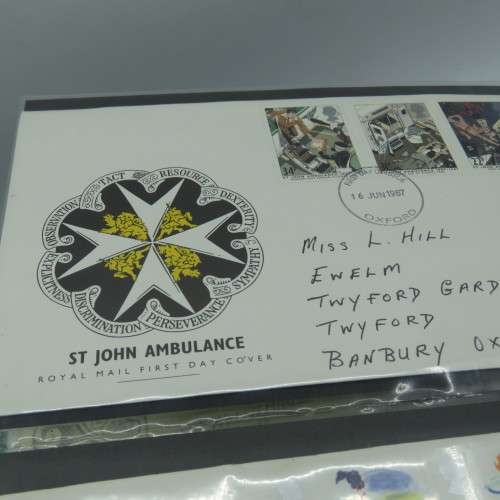 FDC album with 79 British covers and few others - with the album