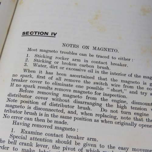 Vauxhall 14-40 H.P. Instruction book