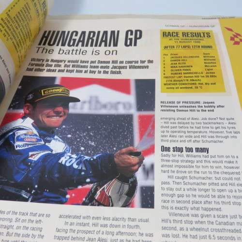 The Official Formula One 1997 Grand Prix Guide - including newspaper with article