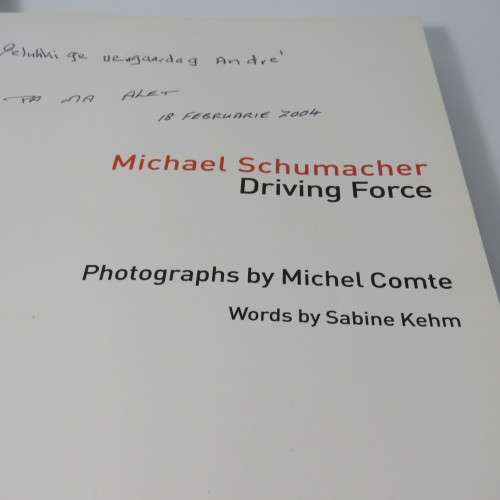 Schumacher: The official inside story of the Formula One Icon - personnel message in front to previ