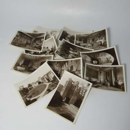 Lot of 12 vintage pictures of Warwick Castle United Kingdom