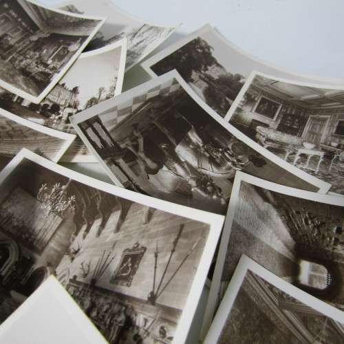 Lot of 12 vintage pictures of Warwick Castle United Kingdom