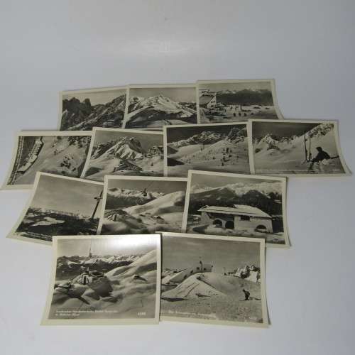 Lot of 12 vintage pictures of Innsbruck