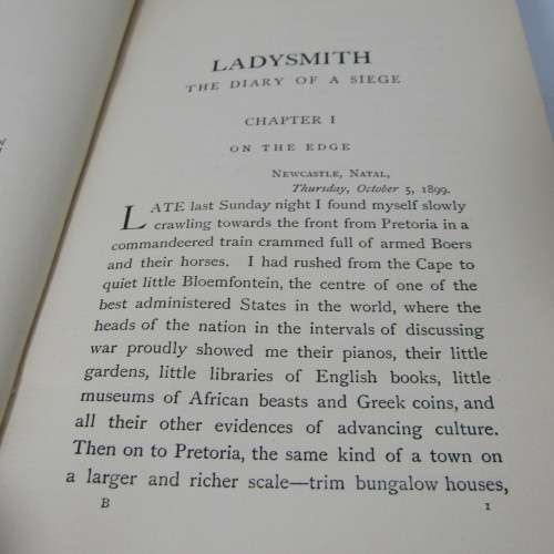 Ladysmith: The diary of a Siege by H.W Nevinson - 1900 edition