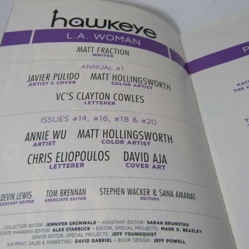 Marvel - Hawkeye - La Woman graphic novel