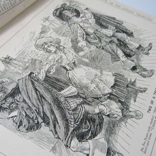 Anglo Boer War period bound volumes of Punch magazine  - 1899, 1901, 1902 and 1900