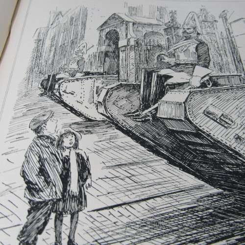 1921 Bound volume of Punch magazine - some damage
