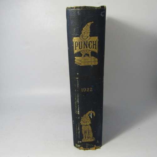1922 Bound volume of Punch magazine - some damage