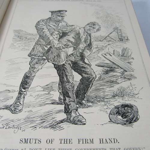 1922 Bound volume of Punch magazine - some damage