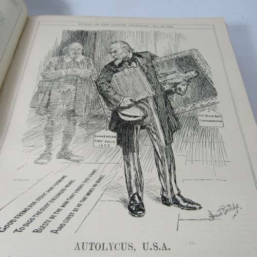 1922 Bound volume of Punch magazine - some damage