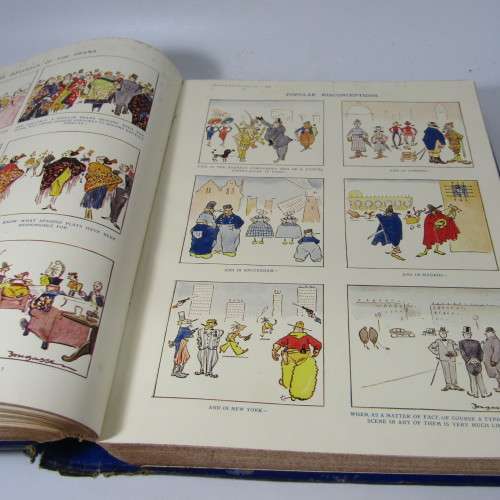 1922 Bound volume of Punch magazine - some damage