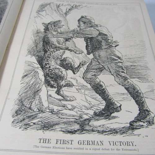 1919 Bound volume of Punch magazine - some damage
