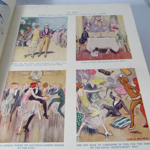 1923 Bound volume of Punch magazine - some damage