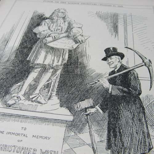 1923 Bound volume of Punch magazine - some damage