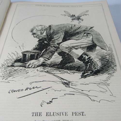 1920 Bound volume of Punch magazine - some damage