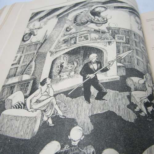 1936 Bound volume of Punch magazine - Jan to June and Jul to Dec - some damage